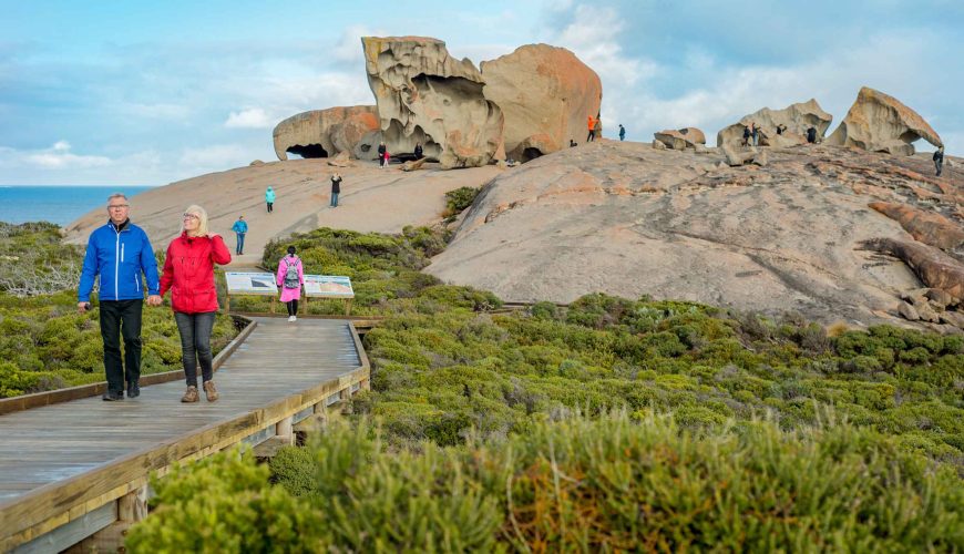 Kangaroo Island en 1 jour depuis Adélaïde : lions de mer, Remarkable Rocks et Admirals Arch