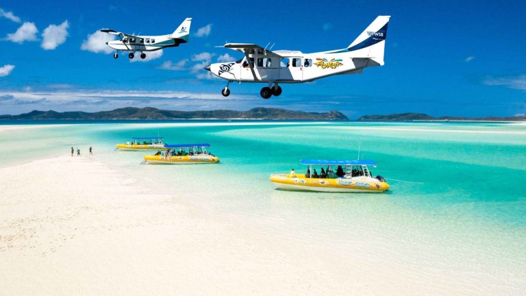 Vol panoramique et snorkeling dans les Whitsundays : forfait Fly Raft